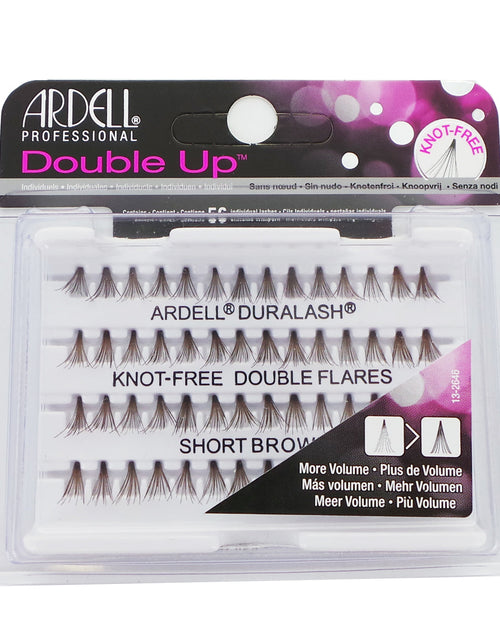 Load image into Gallery viewer, ARDELL Double Up Knot-Free Double Flares - Short Brown
