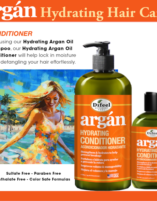 Load image into Gallery viewer, Difeel Argan Hydrating Conditioner 33.8 oz. by difeel - find your natural beauty
