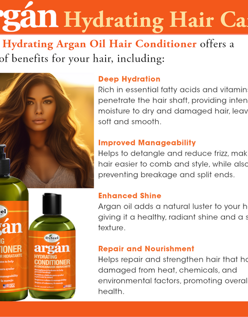 Load image into Gallery viewer, Difeel Argan Hydrating Conditioner 33.8 oz. by difeel - find your natural beauty
