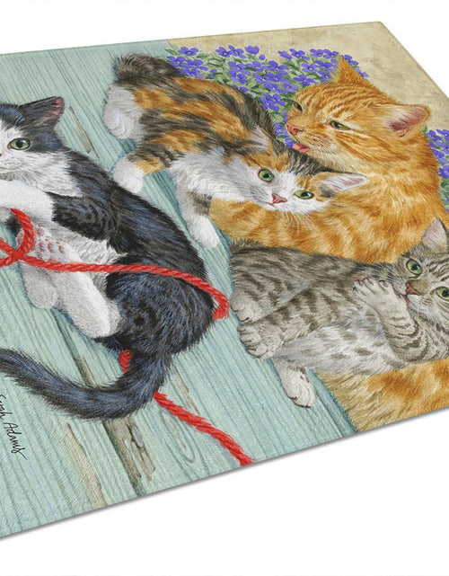 Load image into Gallery viewer, Cats Glass Cutting Board Large ASA2150LCB by Caroline's Treasures
