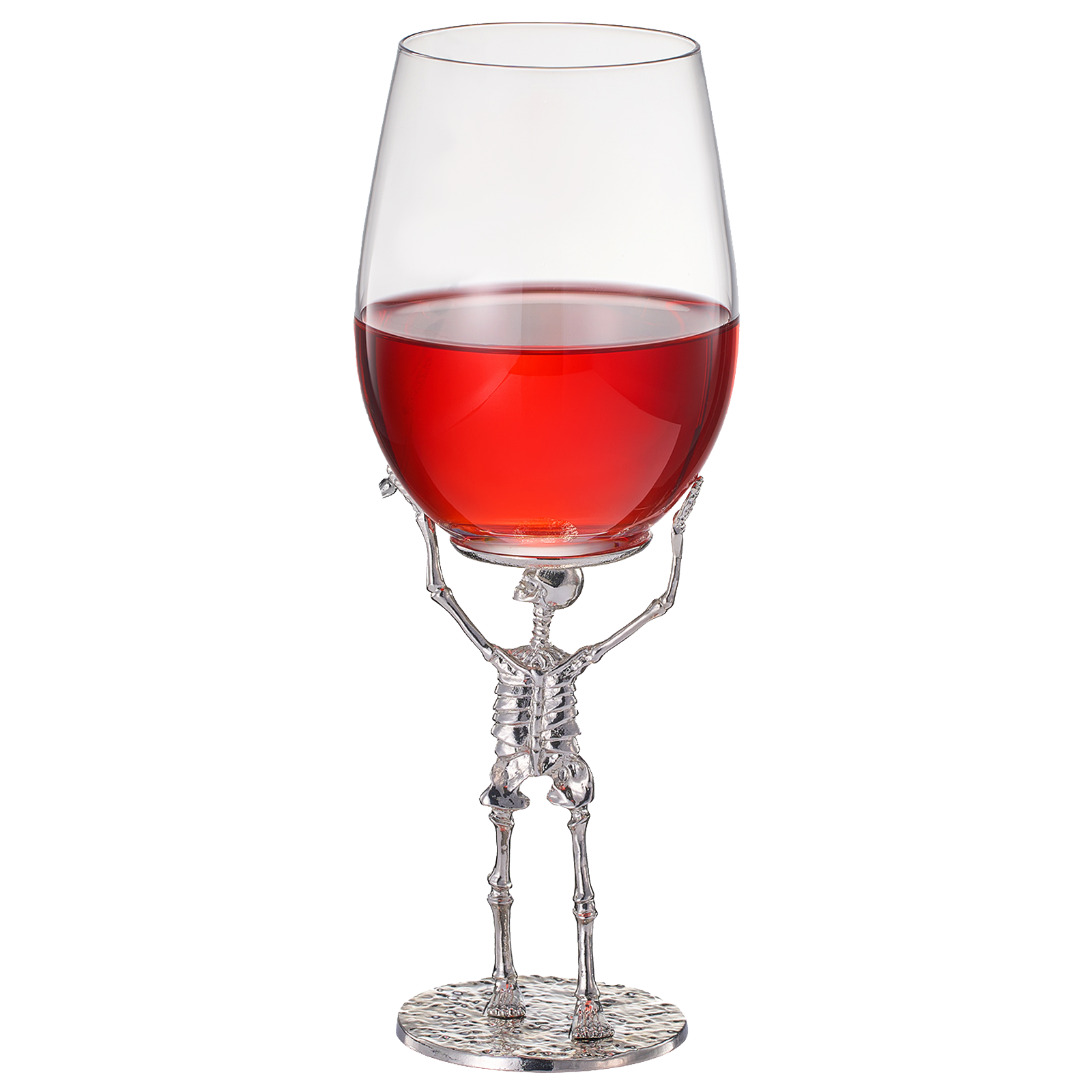 Stemmed Skeleton Wine Glass | SINGLE | 19oz Halloween Skeleton Glasses 10" H, Goth Gifts, Skeleton Gifts, Skeleton Decor, Spooky Wine Gift Set, Perfect for Halloween Themed Parties by The Wine Savant