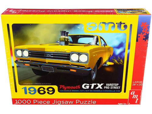 Load image into Gallery viewer, Jigsaw Puzzle 1969 Plymouth GTX Hardtop Pro Street MODEL BOX PUZZLE (1000 piece) by AMT
