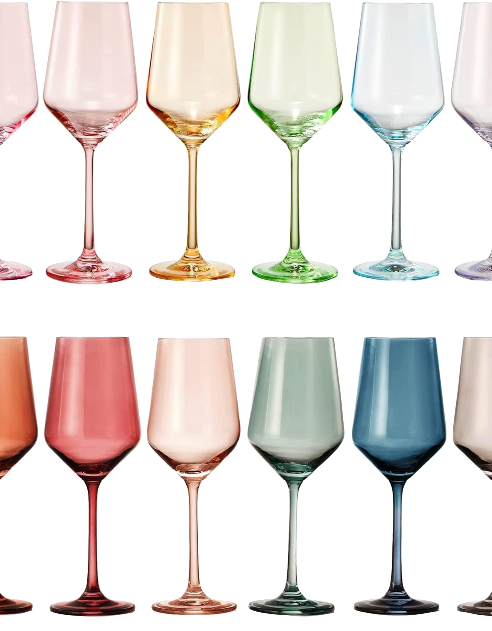 Make Your Own Set Wine Glass SINGLE, Muted Blue Colored Large 12 oz Glass, Unique Italian Style Tall for White & Red Wine, Mothers Day Gift, Set of 1 Beautiful Glassware (Midnight Blue) by The Wine Savant
