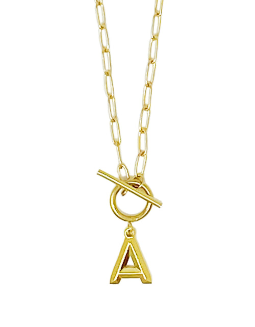 Load image into Gallery viewer, Modern Classic Initial Necklace by Ellisonyoung.com
