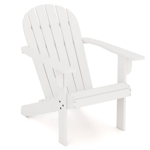 Load image into Gallery viewer, Acacia Wood Lounge Patio Adirondack Chair with Inclined Seat-White
