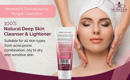 Load image into Gallery viewer, Akker Fassi Mask 100% Natural Deep Skin Cleanser &amp; Lightener 200 gram/ 5.4 fl oz by Morgan Cosmetics
