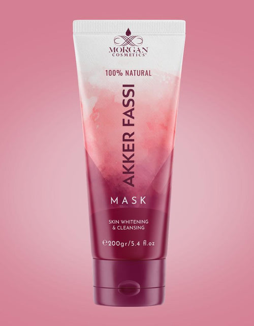 Load image into Gallery viewer, Akker Fassi Mask 100% Natural Deep Skin Cleanser &amp; Lightener 200 gram/ 5.4 fl oz by Morgan Cosmetics
