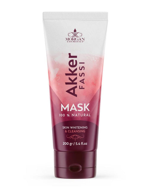 Load image into Gallery viewer, Akker Fassi Mask 100% Natural Deep Skin Cleanser &amp; Lightener 200 gram/ 5.4 fl oz by Morgan Cosmetics
