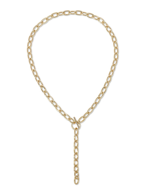 Load image into Gallery viewer, Alana Toggle Lariat Necklace by eklexic jewelry
