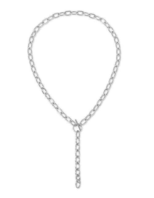 Load image into Gallery viewer, Alana Toggle Lariat Necklace by eklexic jewelry
