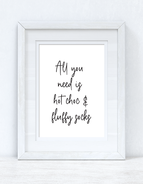 Load image into Gallery viewer, All You Need Is Hot Choc Autumn Kitchen Seasonal Wall Home Decor Print by WinsterCreations™ Official Store
