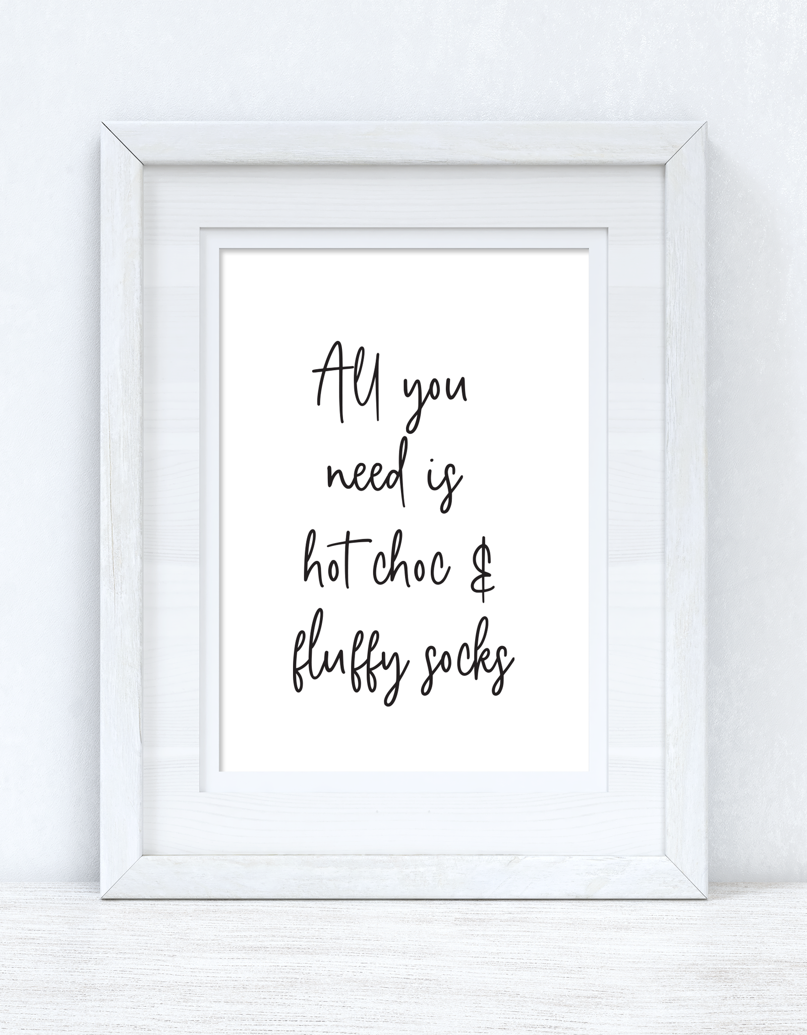 All You Need Is Hot Choc Autumn Kitchen Seasonal Wall Home Decor Print by WinsterCreations™ Official Store