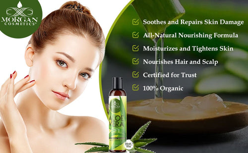 Load image into Gallery viewer, Morgan Cosmetics Pure Aloe Vera Gel 8 oz by Morgan Cosmetics
