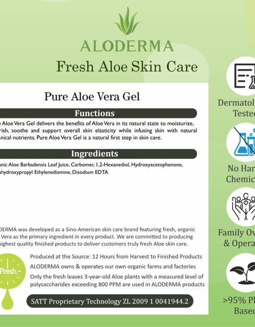 Load image into Gallery viewer, Pure Aloe Vera Gel 45G by ALODERMA
