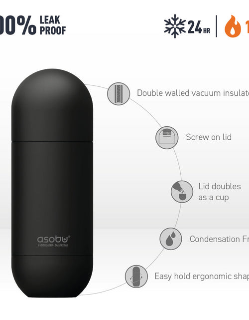 Load image into Gallery viewer, Silver Orb Bottle by ASOBU®
