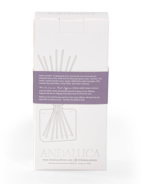 Load image into Gallery viewer, Amber Lavender Reed Diffuser by Andaluca Home
