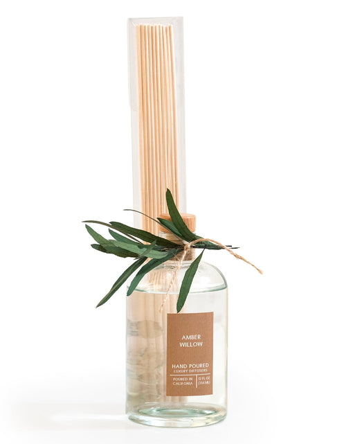 Load image into Gallery viewer, Amber Willow Botanical Tie Reed Diffuser by Andaluca Home
