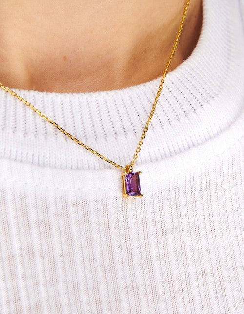 Load image into Gallery viewer, Amethyst Necklace Charm by Little Sky Stone
