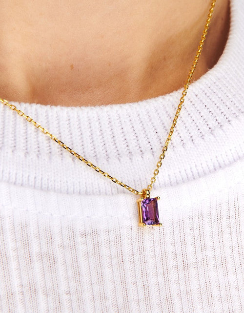 Load image into Gallery viewer, Birthstone Necklace - February by Little Sky Stone
