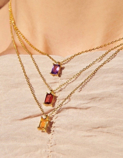 Load image into Gallery viewer, Amethyst Necklace Charm by Little Sky Stone
