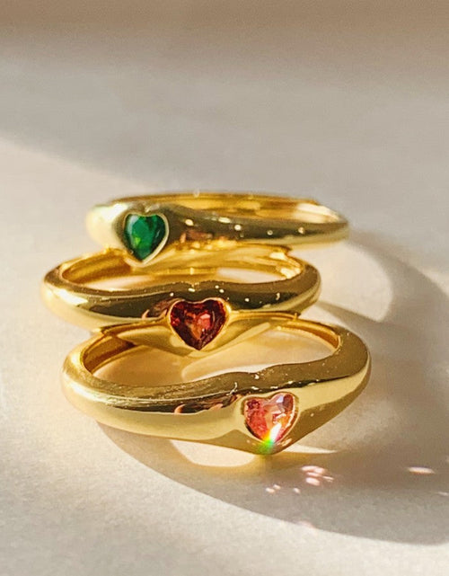 Load image into Gallery viewer, Amia Emerald Dome Ring by Little Sky Stone
