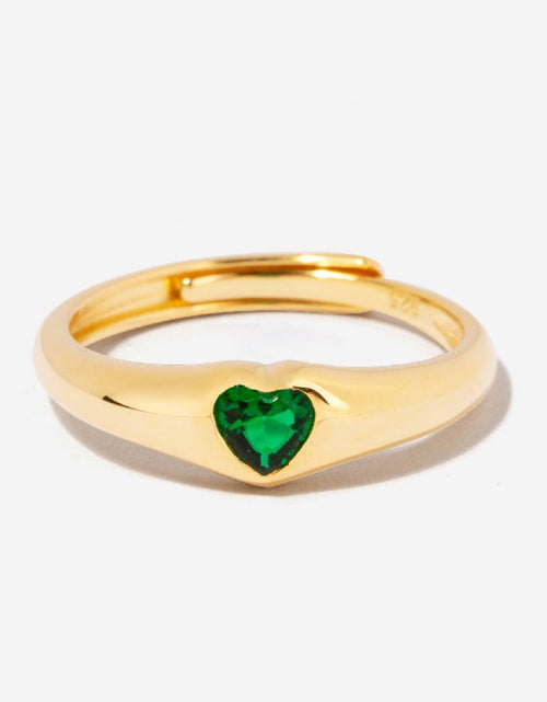 Load image into Gallery viewer, Amia Emerald Dome Ring by Little Sky Stone
