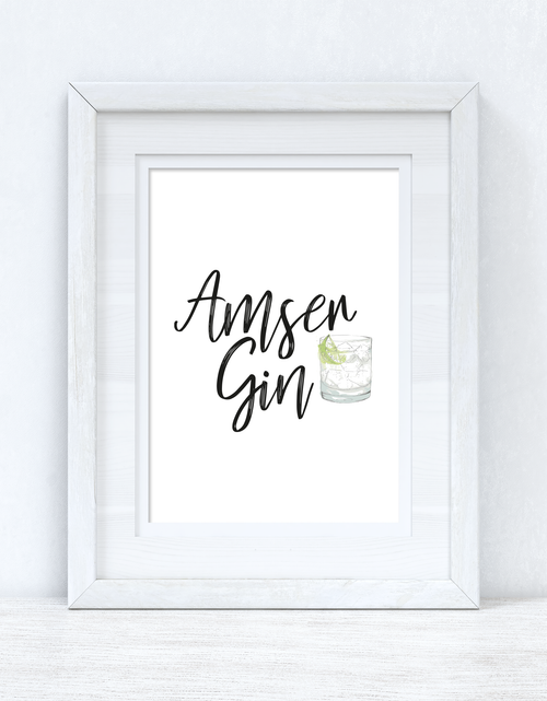 Load image into Gallery viewer, Amser Gin / Gin Time Home Welsh Decor Wall Decor Print by WinsterCreations™ Official Store
