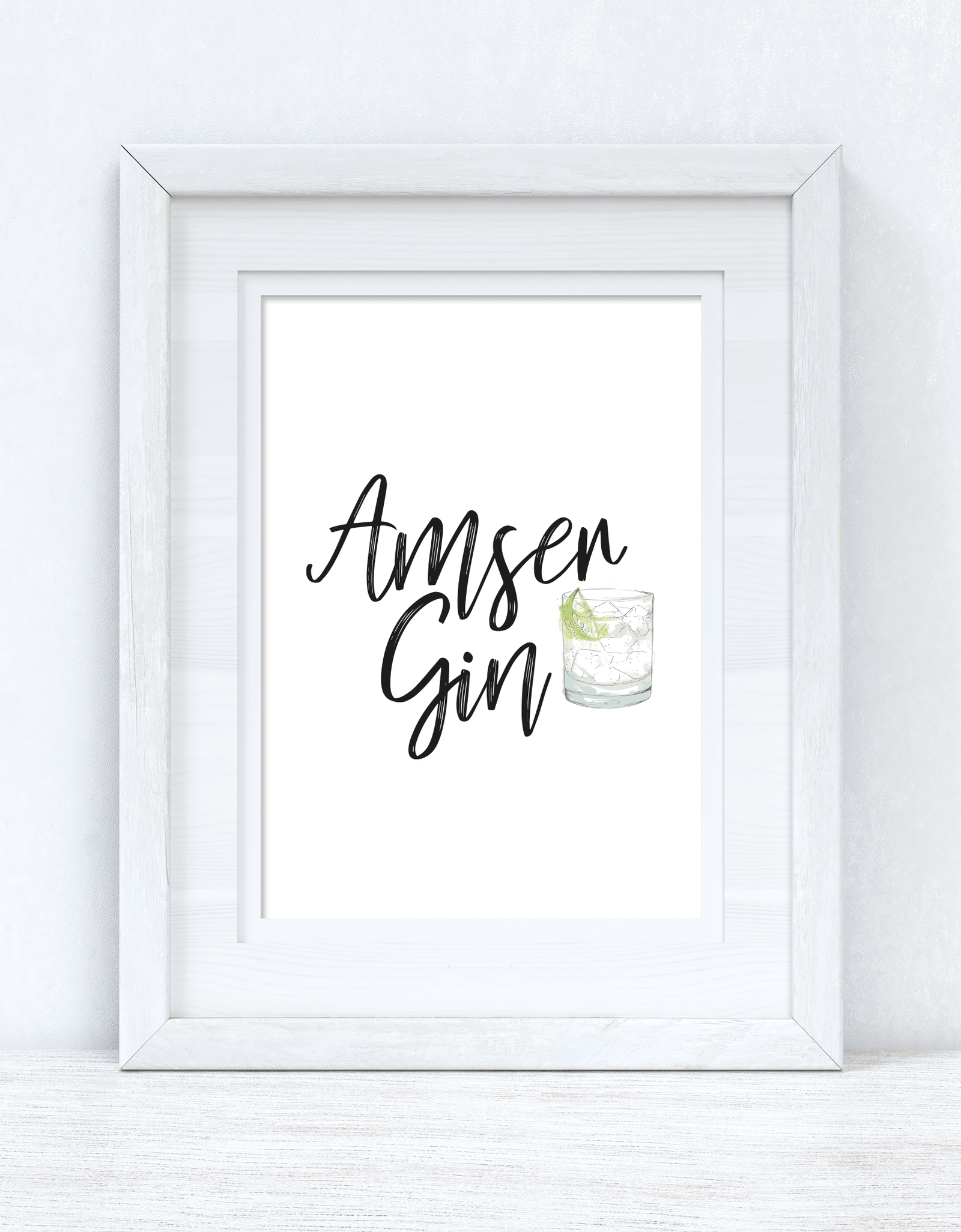 Amser Gin / Gin Time Home Welsh Decor Wall Decor Print by WinsterCreations™ Official Store