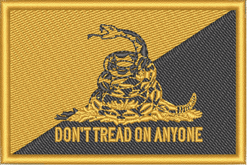 Load image into Gallery viewer, Ancap Gadsden Flag Morale Patch by Proud Libertarian
