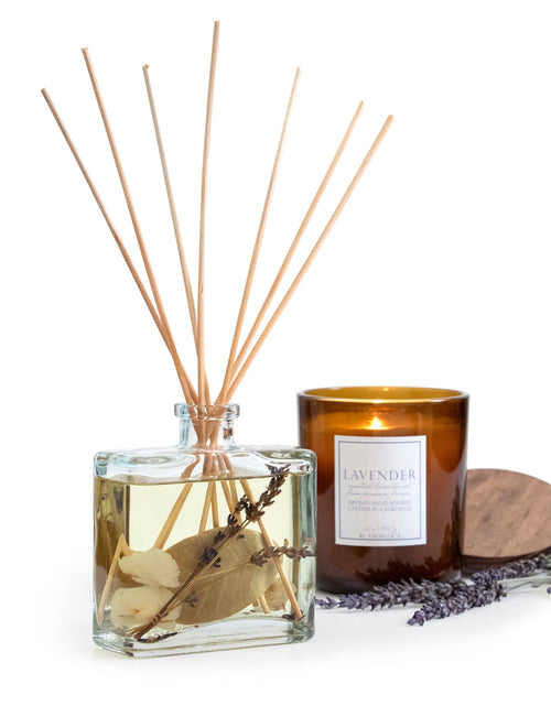 Load image into Gallery viewer, Amber Lavender Reed Diffuser by Andaluca Home
