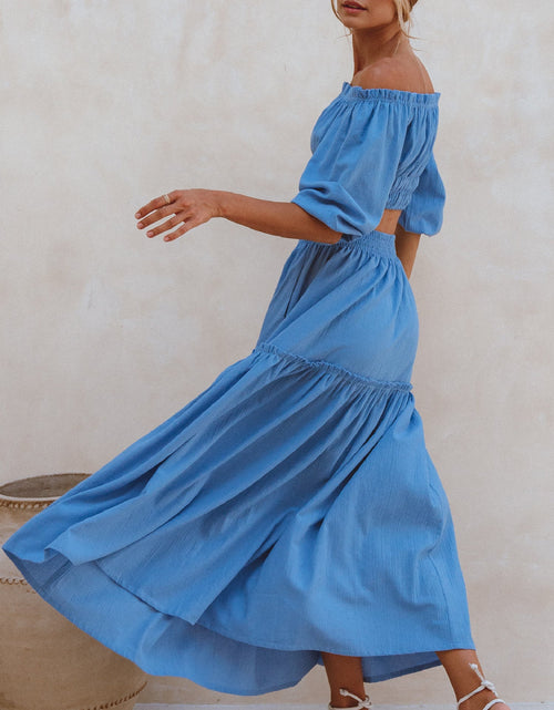 Load image into Gallery viewer, Annabelle Boho Linen Maxi Skirt by ELF
