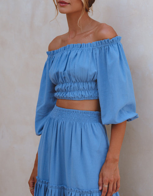 Load image into Gallery viewer, Annabelle Boho Linen Maxi Skirt by ELF
