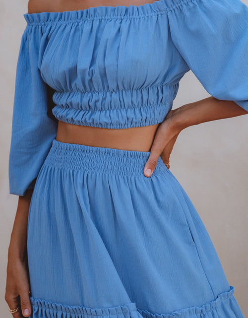 Load image into Gallery viewer, Annabelle Boho Linen Maxi Skirt by ELF
