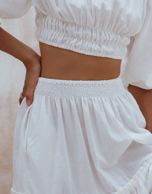 Load image into Gallery viewer, Annabelle Boho Linen Maxi Skirt by ELF
