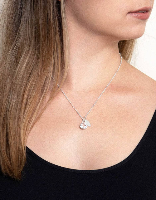Load image into Gallery viewer, April Herkimer Diamond Birthstone Necklace by Tiny Rituals

