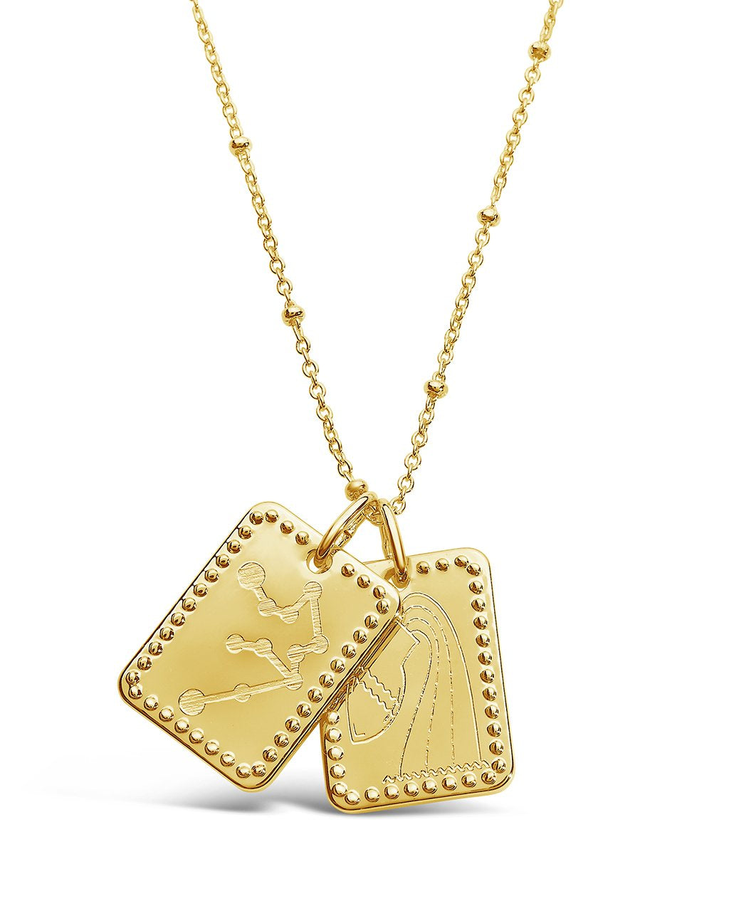 Zodiac Tag Necklace by Sterling Forever