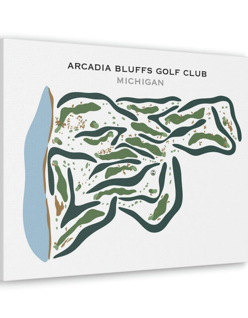 Load image into Gallery viewer, Arcadia Bluffs Golf Club, Michigan - Printed Golf Courses by Golf Course Prints
