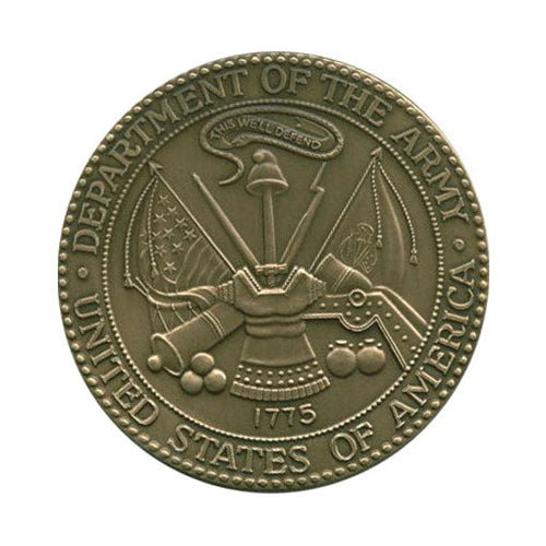 Load image into Gallery viewer, Army Service Medallion, Brass Army Medallion by The Military Gift Store
