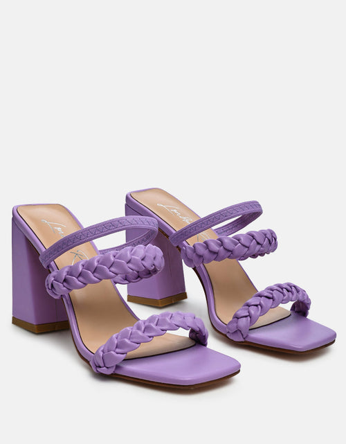 Load image into Gallery viewer, arnie Ddual braided strap block heel sandals by London Rag
