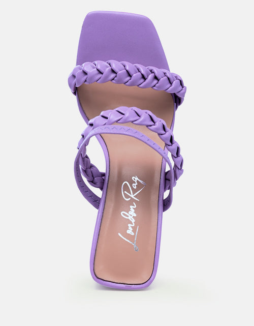 Load image into Gallery viewer, arnie Ddual braided strap block heel sandals by London Rag
