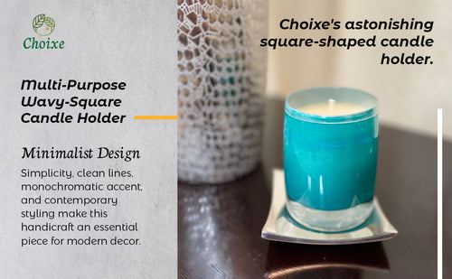 Load image into Gallery viewer, Multi-Purpose Wavy-Square Candle Holder by Choixe
