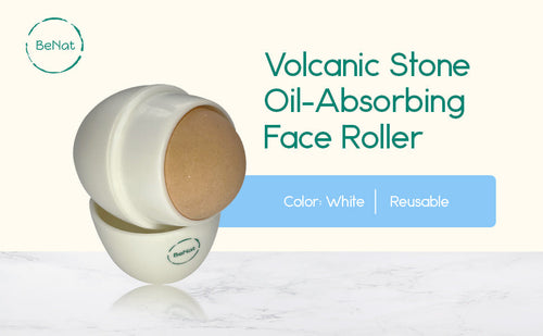 Load image into Gallery viewer, Volcanic Stone Oil-Absorbing Face Roller by BeNat
