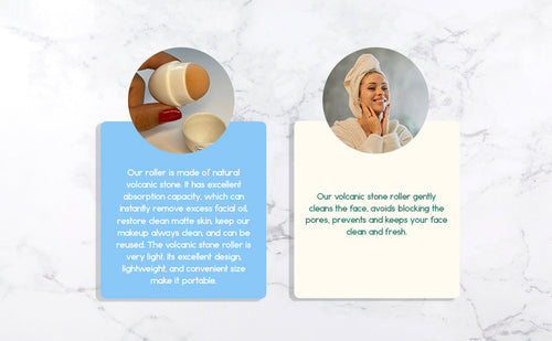 Load image into Gallery viewer, Volcanic Stone Oil-Absorbing Face Roller by BeNat
