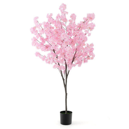 Load image into Gallery viewer, 6.5 FT Tall Artificial Cherry Blossom Tree with 1170 Pink Flowers
