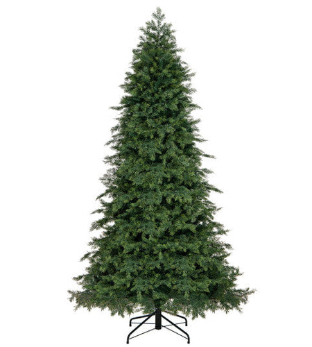 Artificial Christmas Tree Green Hinged Holiday Tree with 721/1019 Lush Branch Tips-7.5 ft