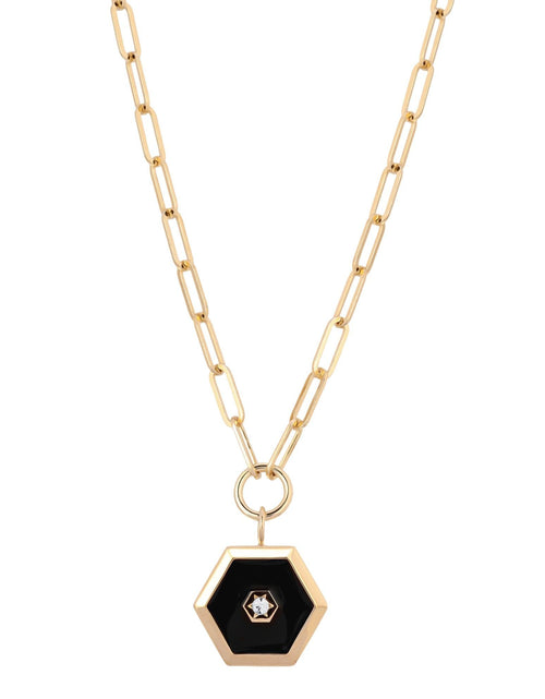 Load image into Gallery viewer, Ashley Enamel Pendant Necklace by eklexic jewelry
