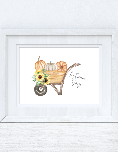 Load image into Gallery viewer, Autumn Days Autumn Seasonal Wall Home Decor Print by WinsterCreations™ Official Store
