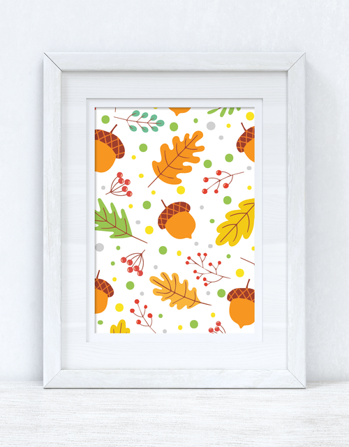 Load image into Gallery viewer, Autumn Fall Leaves Autumn Seasonal Wall Home Decor Print by WinsterCreations™ Official Store
