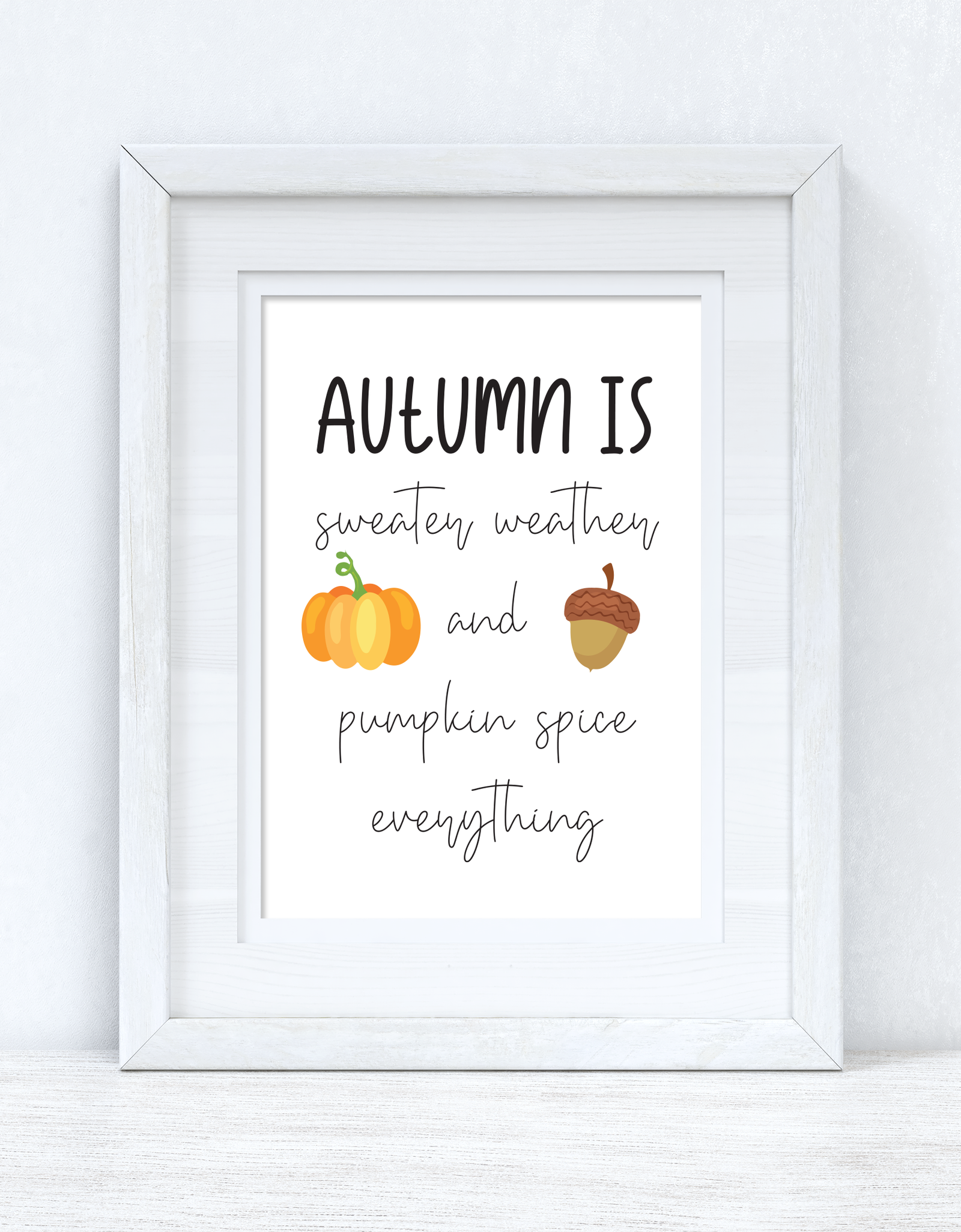 Autumn Is Autumn Seasonal Wall Home Decor Print by WinsterCreations™ Official Store