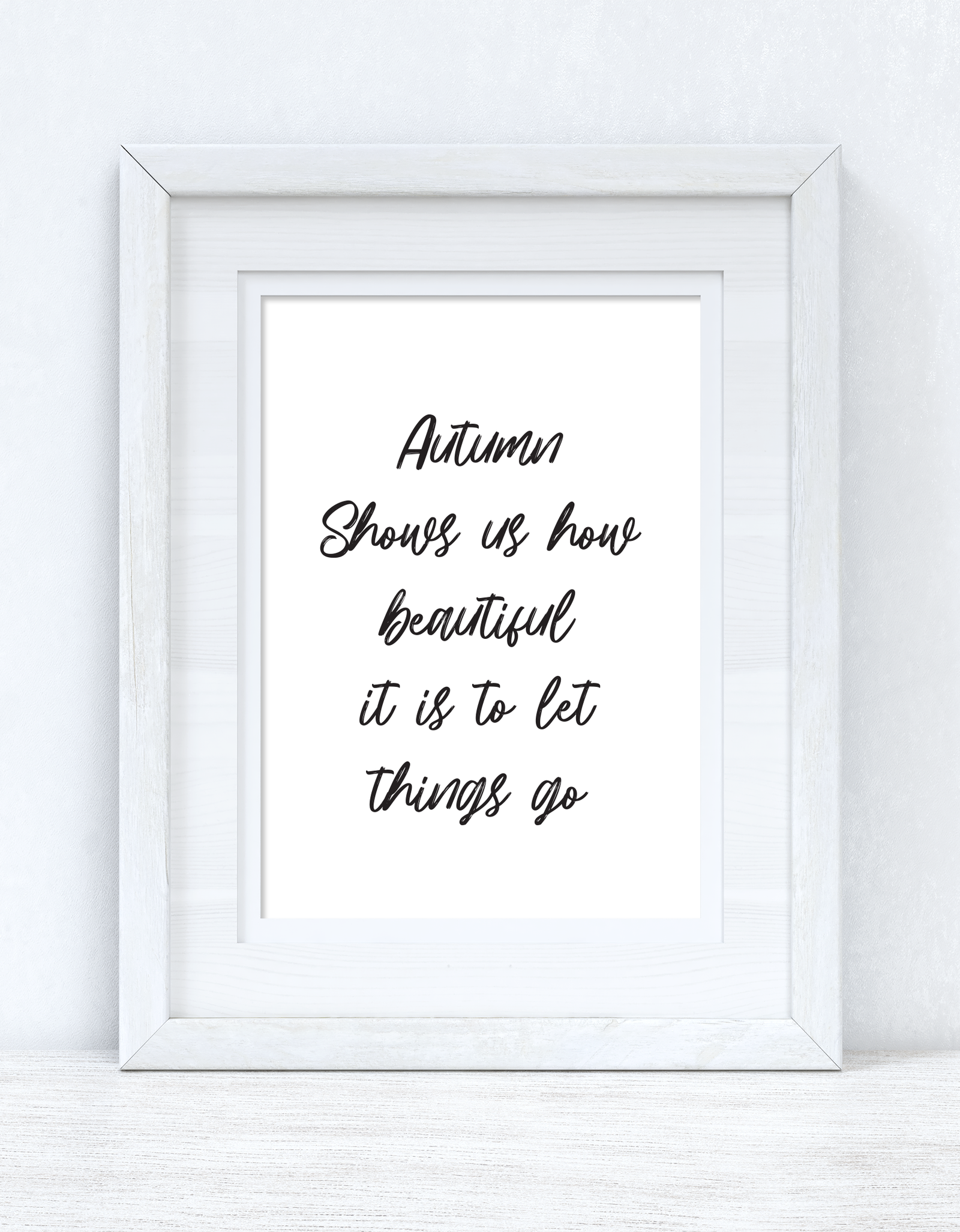 Autumn Shows Us How Beautiful It Is To Let Things Go Autumn Seasonal Wall Home Decor Print by WinsterCreations™ Official Store